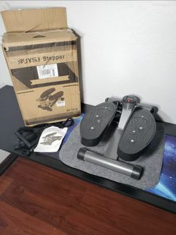 New Steppers for Exercise at Home, Mini Stepper W/ Resistance Bands and 330 lbs Weight Capacity, Stair Stepper W/ LCD Monitor for Full Body Workout