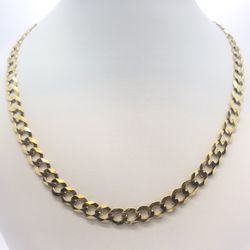 Gold Chain Cuban 10K New Solid 