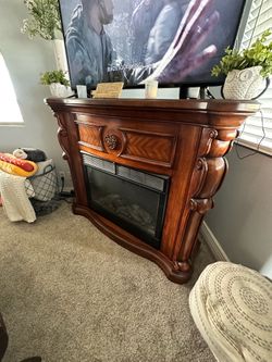 Electric Fireplace/Mantle