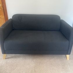 LINANÄS Loveseat, Vissle Dark Grey