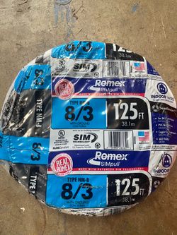 Southwire 125 ft. 8/3 Stranded Romex SIMpull CU NM-B W/G Wire