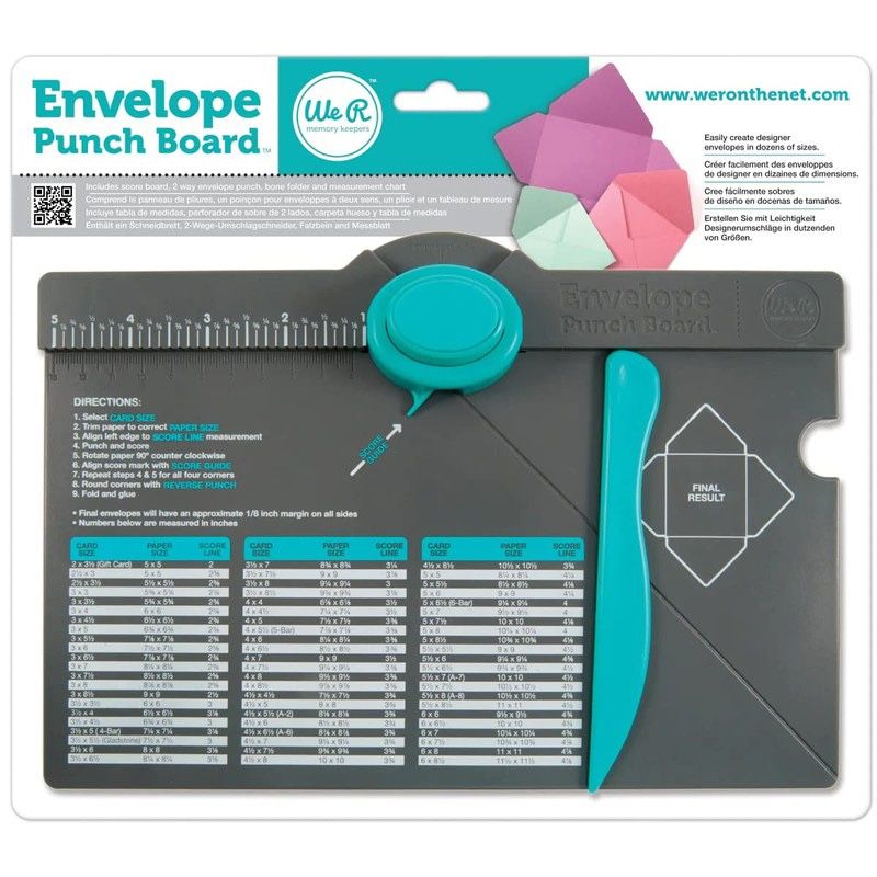 We R Memory Keepers Envelope Punch Board-6.75 x 10.5 inches