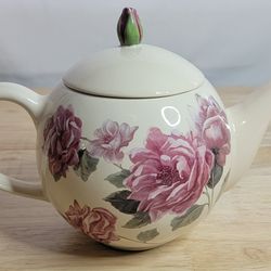 Teleflora Tea Pot 100th Anniversary Mothers Day Gift 2008 Pink Rose