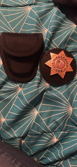 Handcuffs Badge And Key