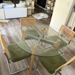 MCM Style Kitchen Table, Coffee Table, and Media Console
