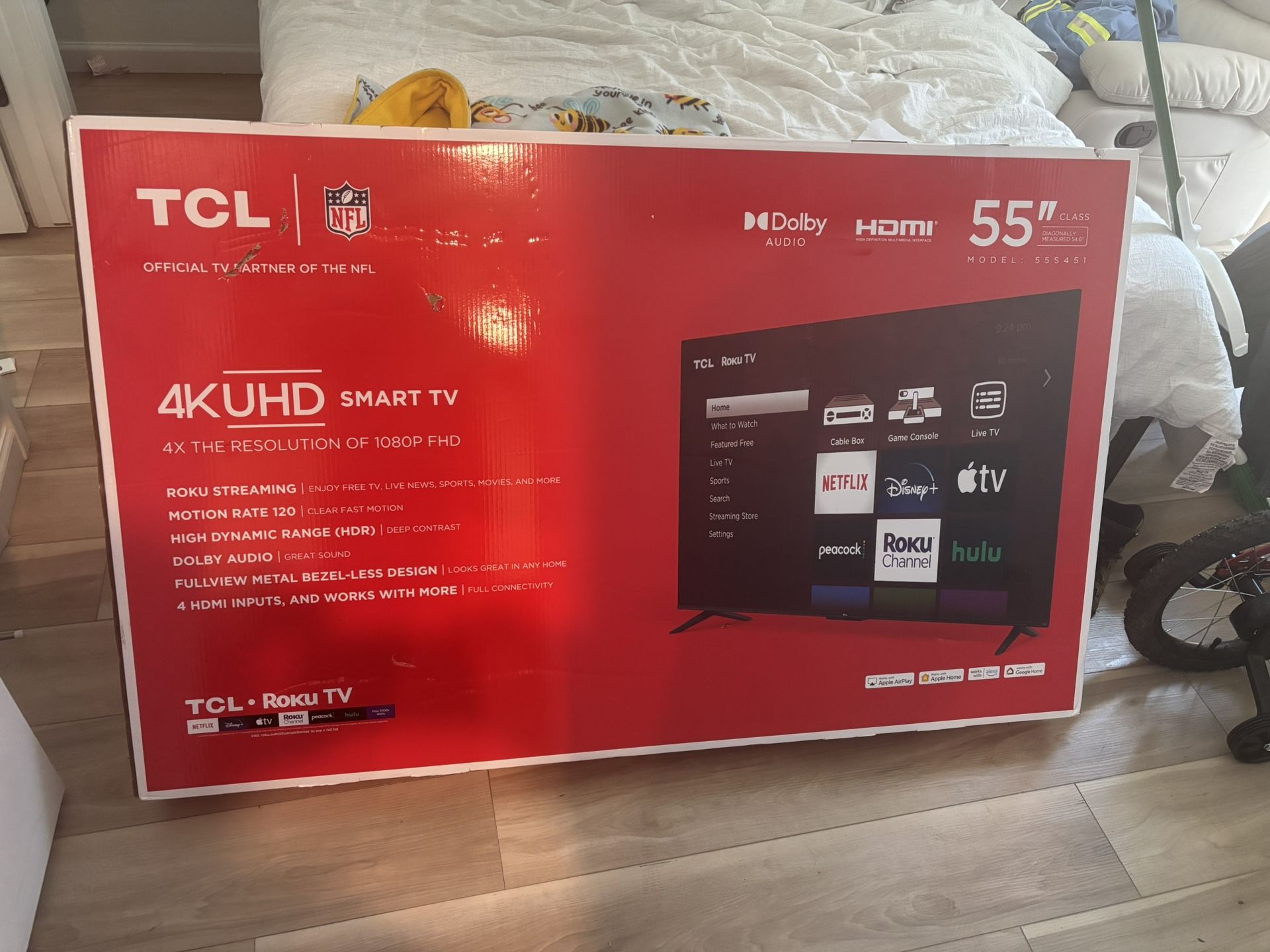 TCL 4k Uhd Smart Tv 55"