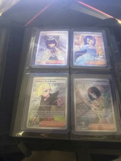 Pokemon cards and binder