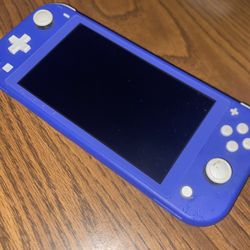 Blue nintendo switch lite