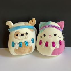 Squishmallow 7.5" Brock & Caryl  set of 2 