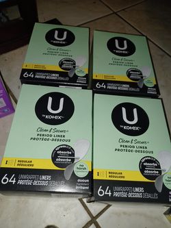 64 CT u by kotex liners
