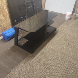 Glass And Metal Coffee Table
