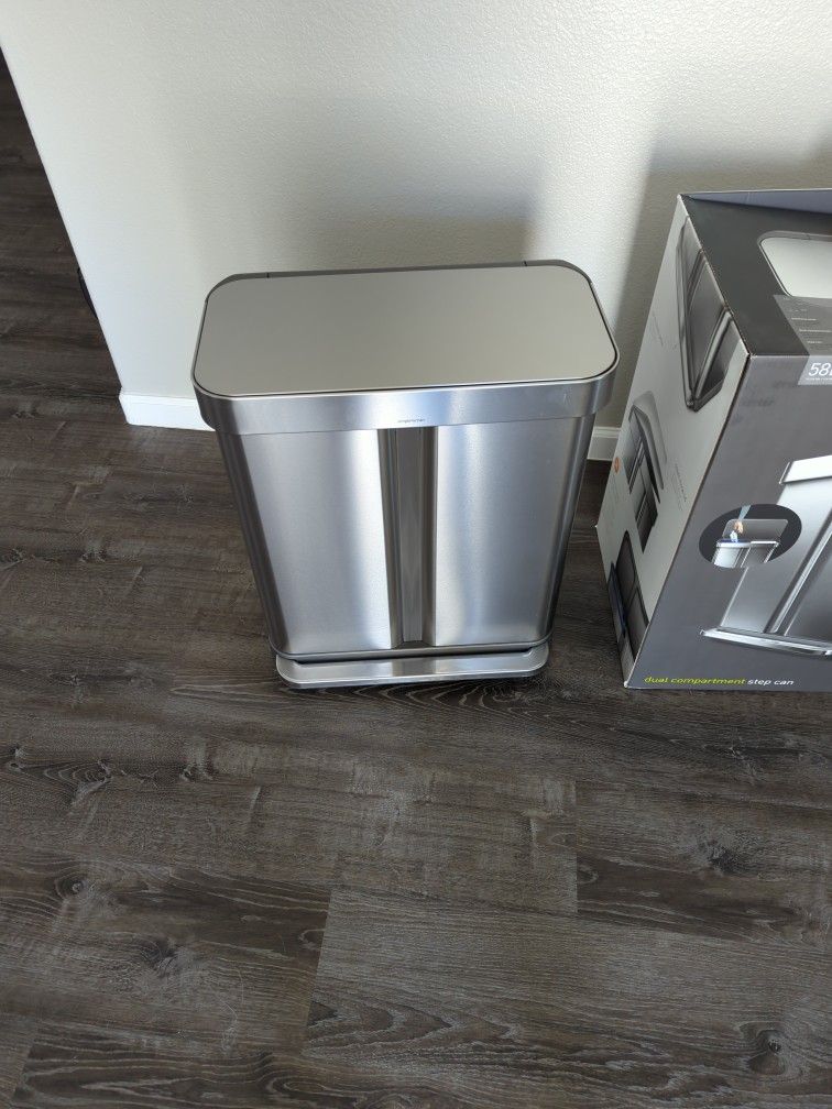 Simplehuman 58L Dual Compartment Step Trashcan