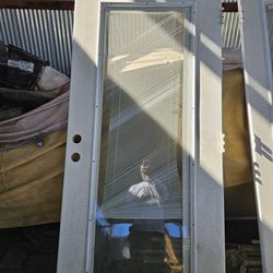 Doors with Built In Blind, White
