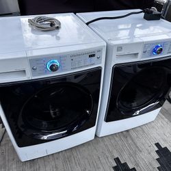 Kenmore Elite washer and electric dryer. 