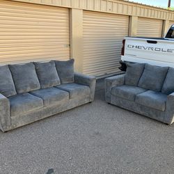 FREE DELIVERY Gray Sofa Couch Set 
