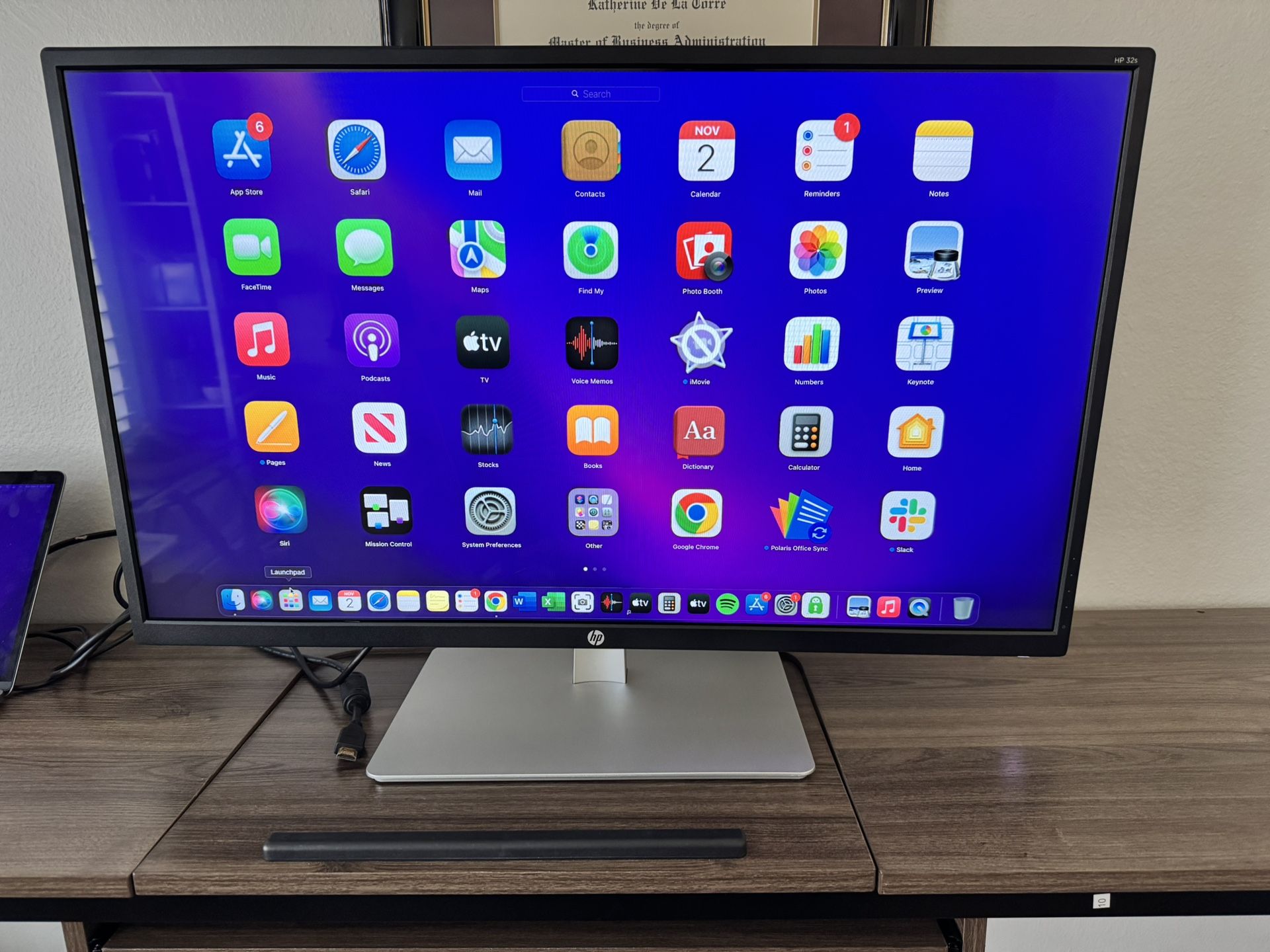 32” HP Computer Monitor