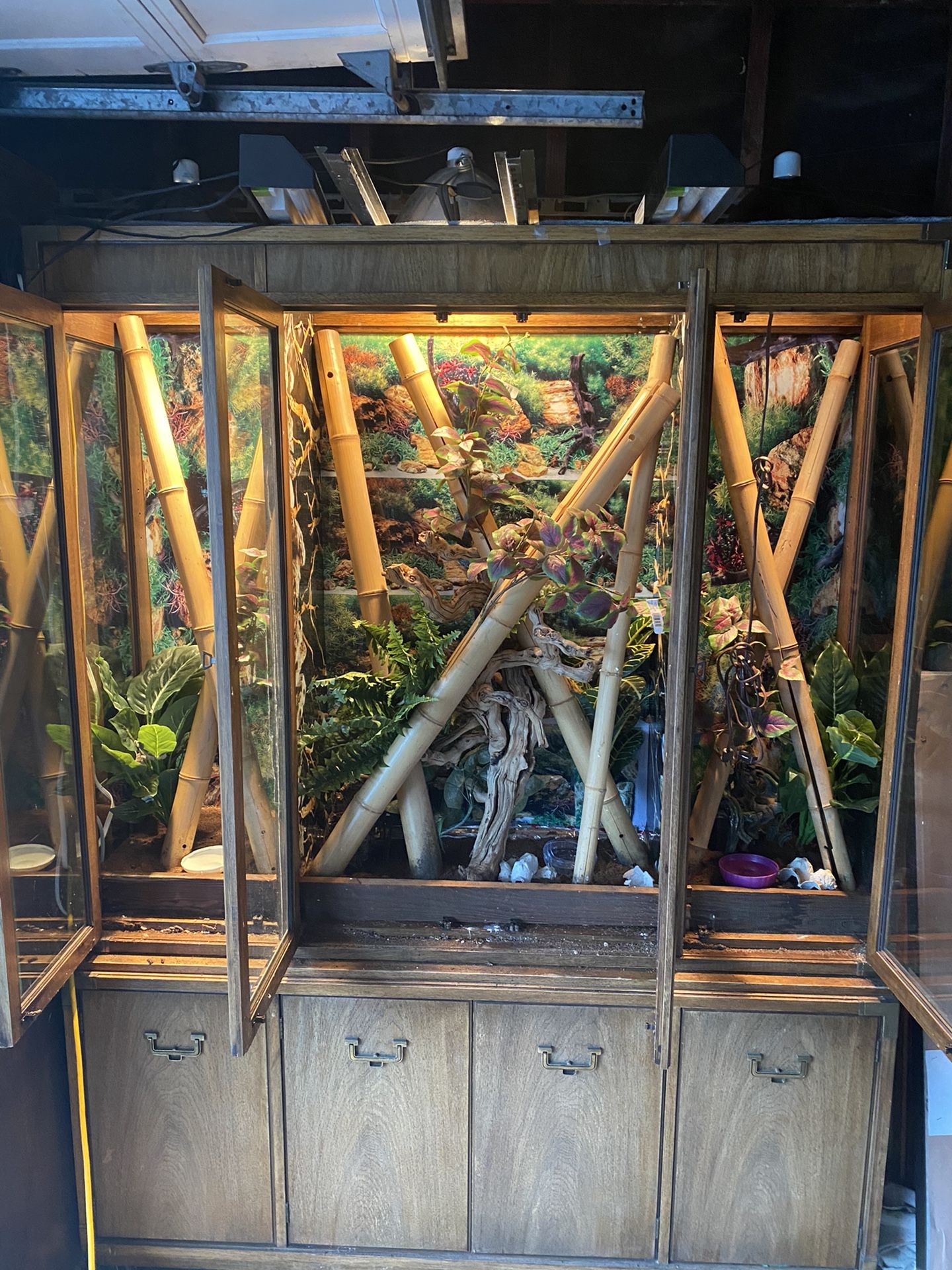 Large Reptile Enclosure Tank Cage 