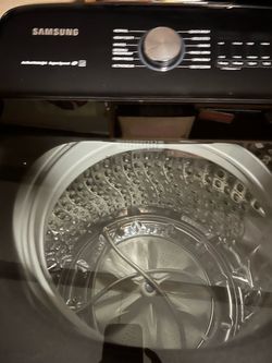 Samsung Top Load Washing Machine and Dryer Set Black $850