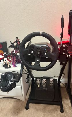 Logitech G920 Racing Sim Rig + Stand + Handbrake