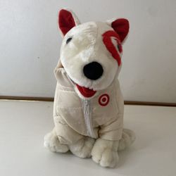 2005 Target Dog 15" Plush White Puffer Jacket W/ Red Snow Pants