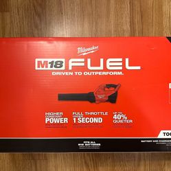 New Milwaukee Fuel M18 Blower 500cfm Model  Tool Only $165 Firm 