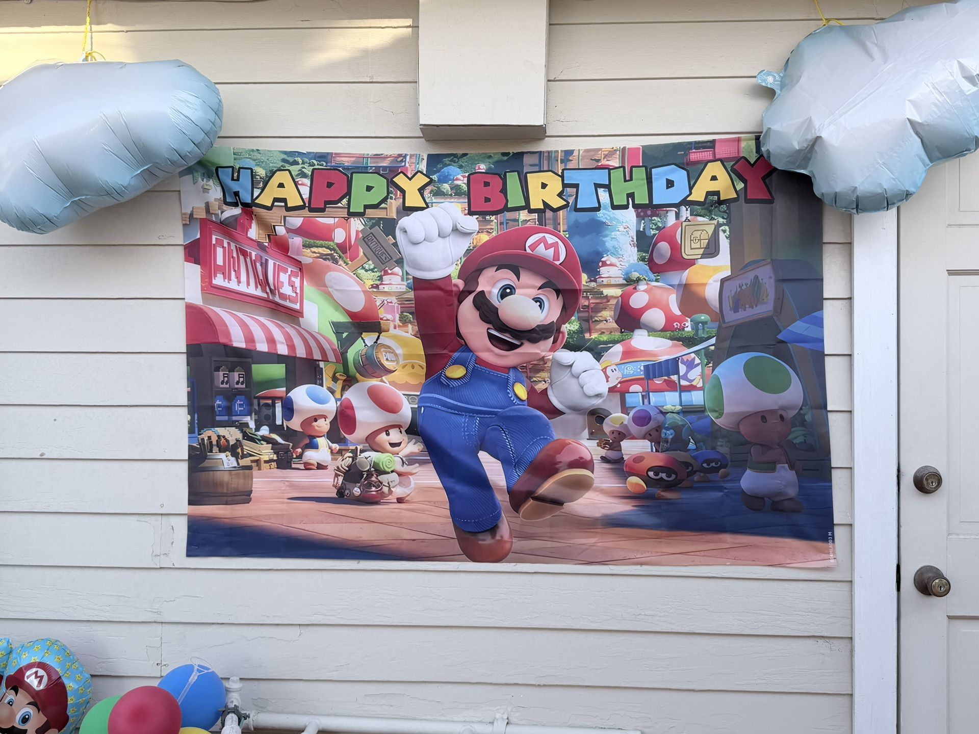 Mario Birthday Banner