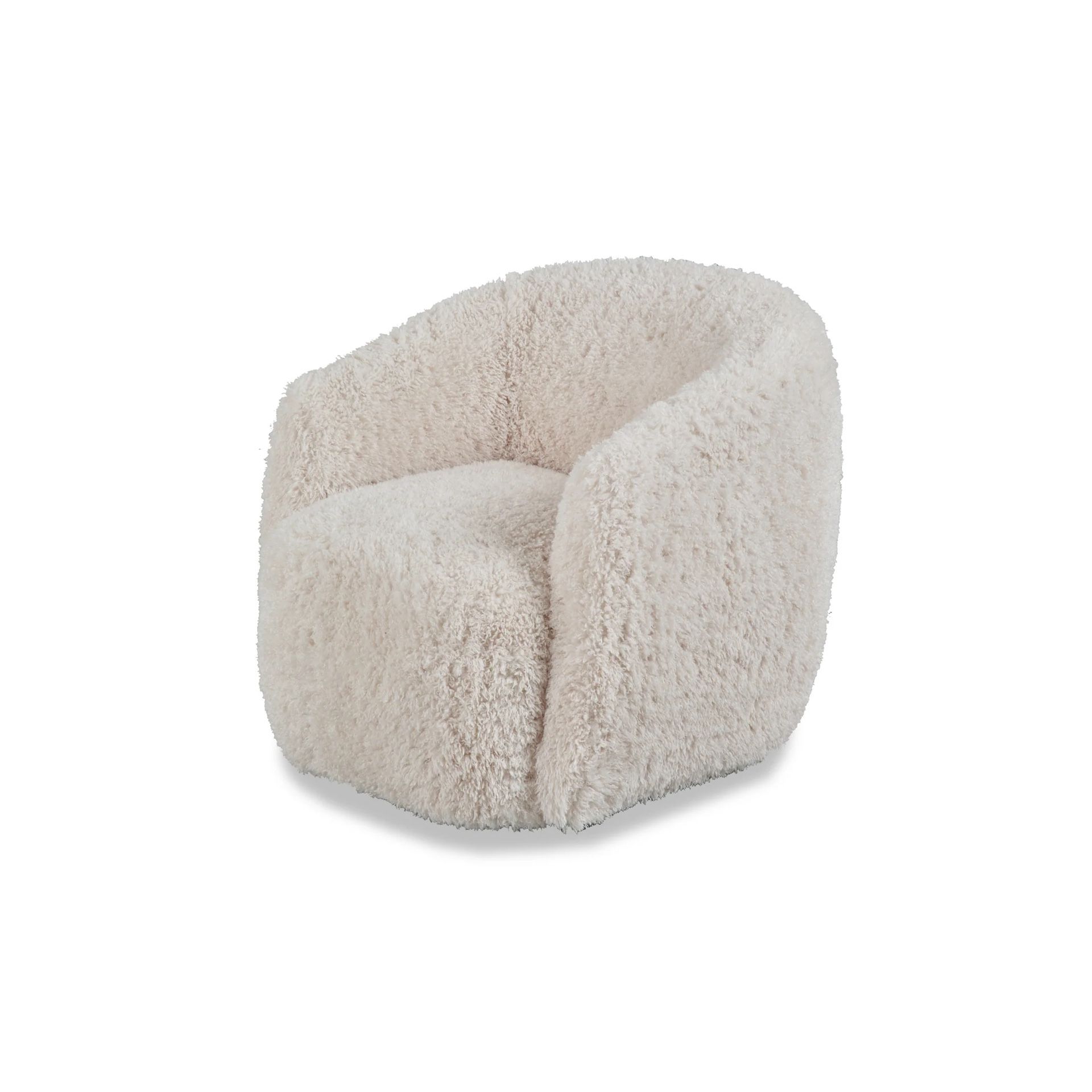 Gela Swivel Armchair Doodle Cream