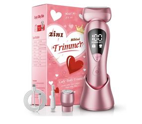 Brand New Bikini Trimmer Electric Razors for Women Body Groomer IPX7 Waterproof Wet/Dry, Underarm Public Hairs Rechargeable