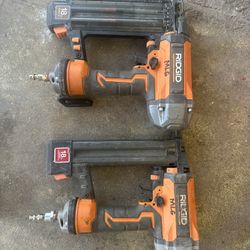 Rigid 18ga Brad Nailer And Crown Stapler 