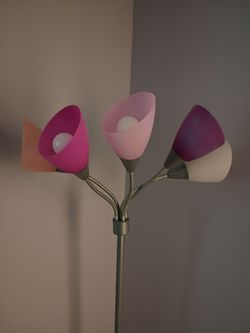 Purple/ pink floor lamp