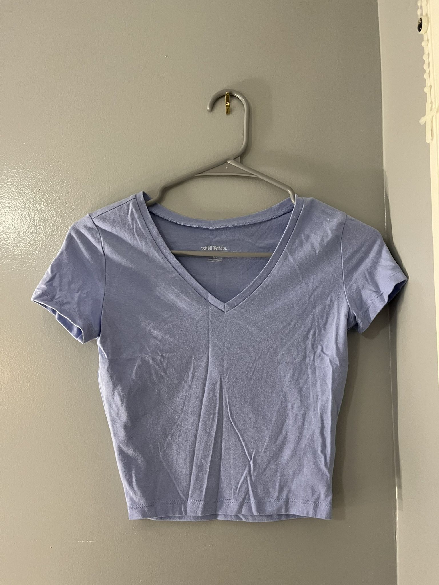 Xs Blue Target Cropped Top