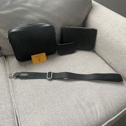 Louis Vuitton Black Trio Messenger Crossbody Bag 