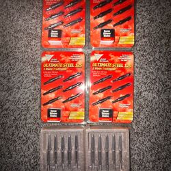 4/6 Pack Rocket Aeroheads Ultimate Steel 125 Broadhead, 2/5 Pack Savora Swept-Wing Diamonds 125 G Lot