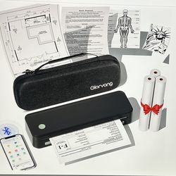 Gloryang inkless portable wireless thermal printer