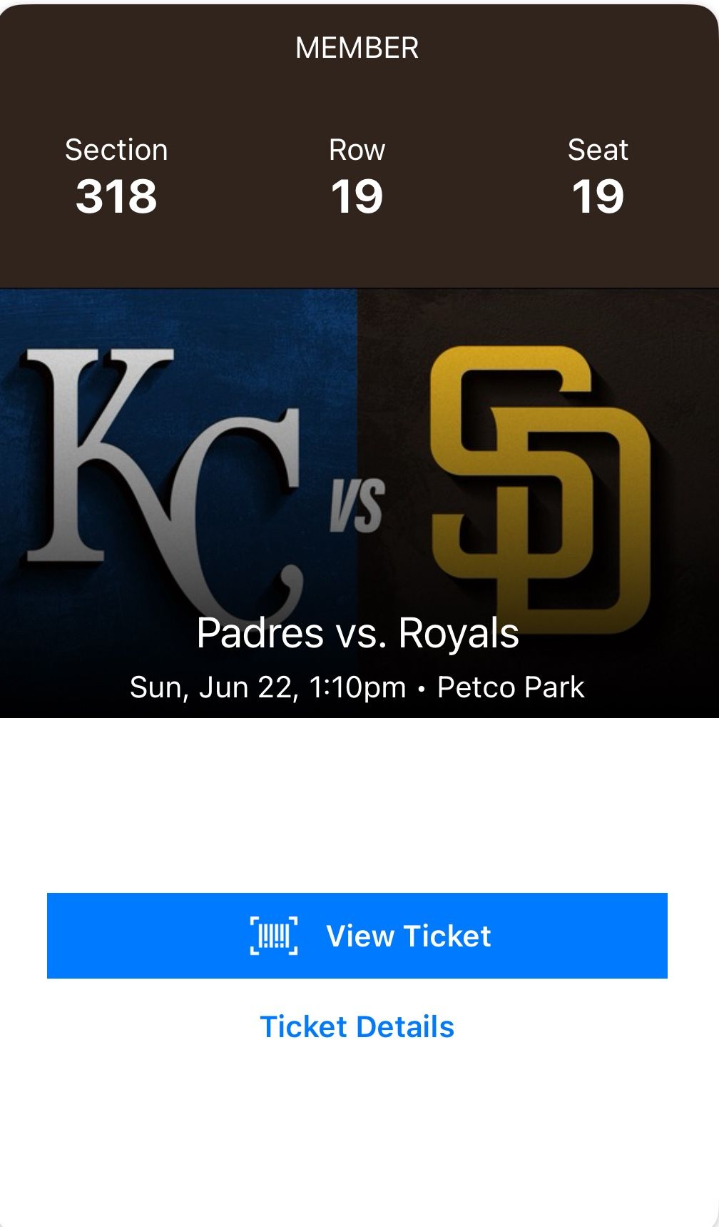 2 Tickets To Sundays Game Against The Royals