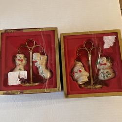 Lenox Salt and pepper shakers-2 Sets - With stands