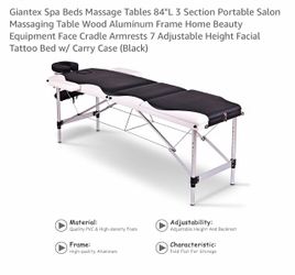 Giantex Portable Massage Table 84" 3-Section