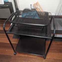 Black Storage Stand 2pcs