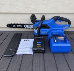 Kobalt Gen4 40-volt 14-in Battery 2.0 Ah Chainsaw Battery Included Charger Included