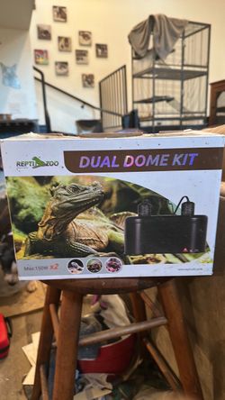 Repti Zoo Dual Dome Reptile Lamp Kit