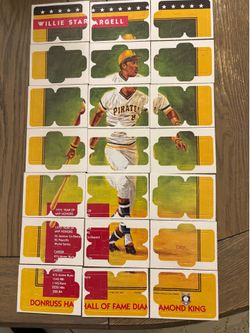 1991 Donruss WILLIE STARGELL Complete 63-piece Puzzle Pieces Unpunched Pirates