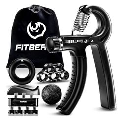 Brandnew Grip Strengthener Forearm Strengthener Hand Grips Strengthener Kit - 5 Pack Adjustable Resistance