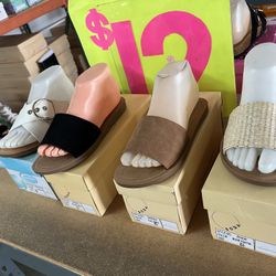 Beautiful Woman Shoes $12 Soda Brand 