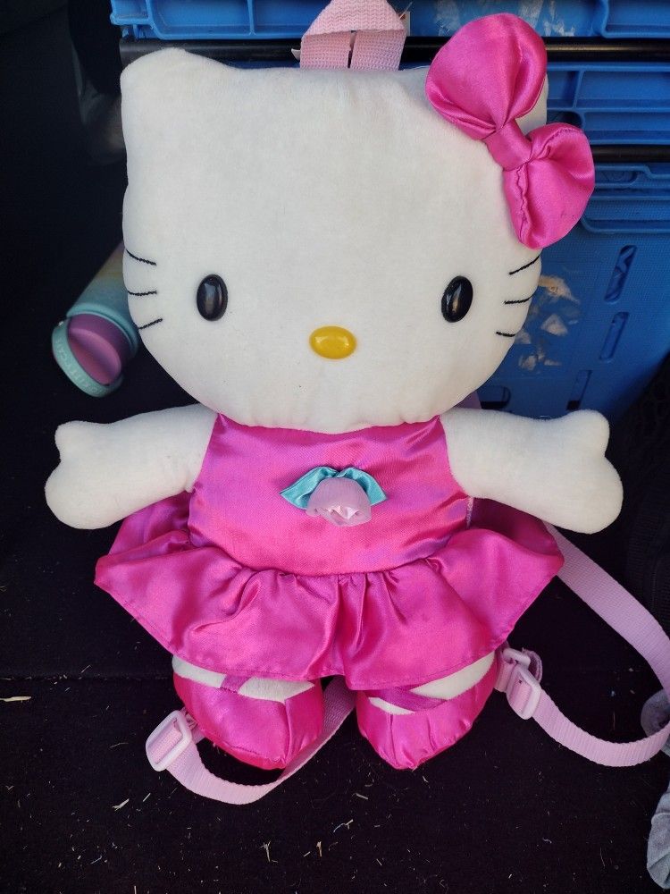 Hello Kitty Plush Backpack