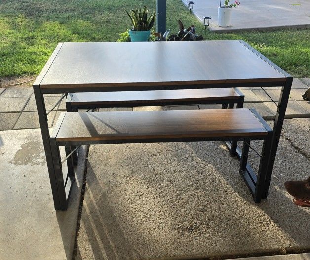Dining Table And Benches