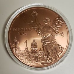 Mexican libertad 5 ounce copper