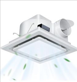 Ultra Quiet Bathroom Exhaust Fan with Light,