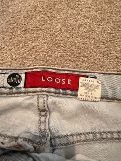 Vintage 1996 Levi’s SilverTab Loose Light Wash Jeans 34x36 Distressed Made in USA