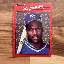 Bo Jackson Donruss ‘90 Double Error Card 