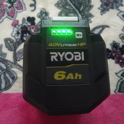 New Battery Ryobi 40 V 6 Amp